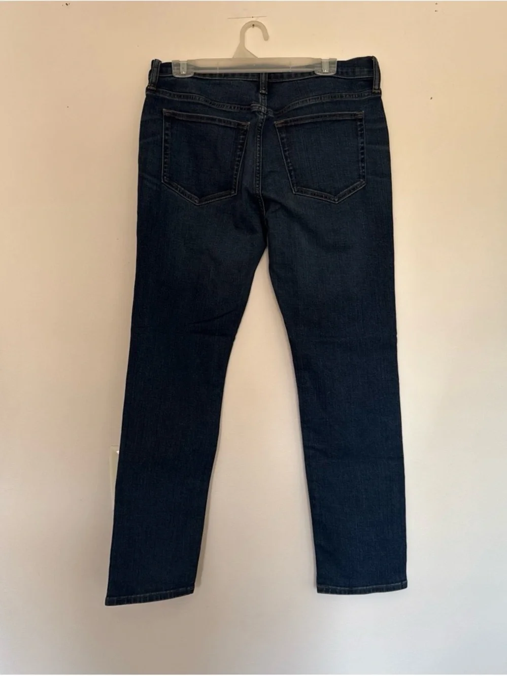 J. Crew Men's Slim Straight Jeans in Dark Blue Denim